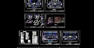 镇*六层办公楼给排水平面施工图