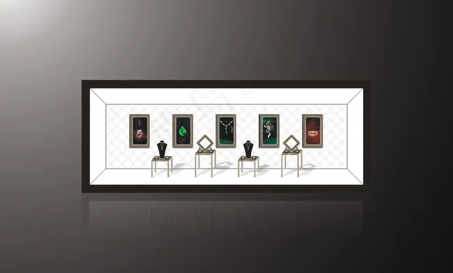 珠宝橱窗设计图片cdr矢量模版下载