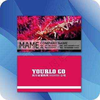 草花风格企业名片