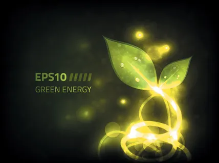 特效光感树叶矢量素材