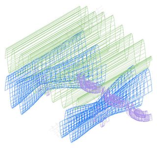 无帘头单束双层纱帘