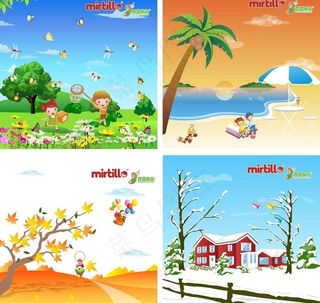 春夏秋冬四季图片