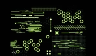 科技图形元素装饰PS笔刷
