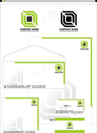 名片信封信纸logo标志vi设计图片