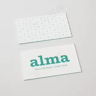 创意名片样机模板