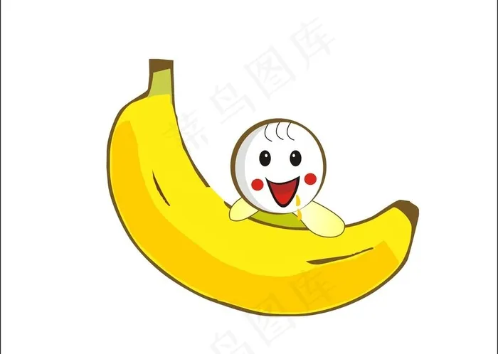 卡通香蕉cdr矢量模版下载