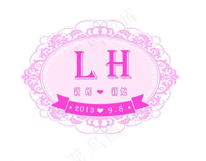 欧式婚礼标志图片