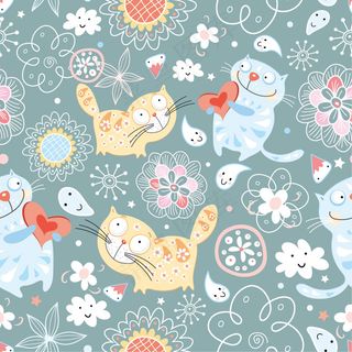 创意手绘卡通动物插画素材