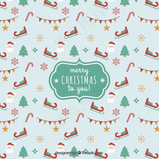 祝你圣诞快乐，可爱的风格