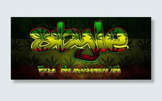 枫叶图案字体样式