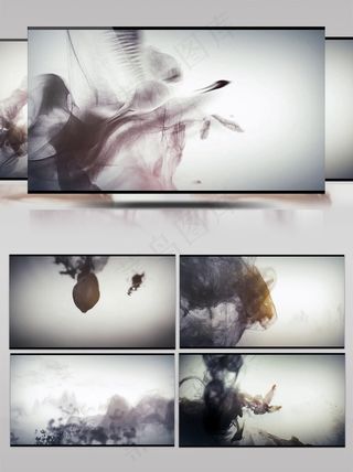 中国风水墨风景水墨国画中国风LED背景