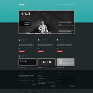 国外时尚网站网页模板psd