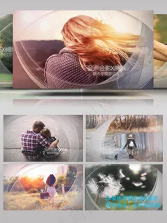 会声会影X8动感眩光图文写真展示