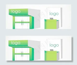 矢量店面效果模板cdr前台装修设计...