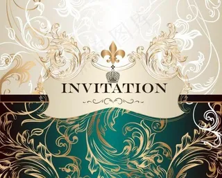 欧式花纹 请柬图片