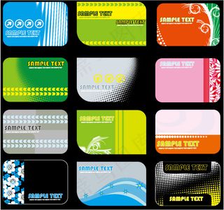 商业名片模板矢量素材