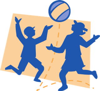 孩子们玩剪贴画