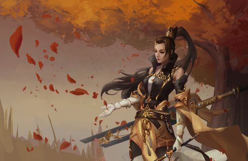 枫树下的藏剑女侠