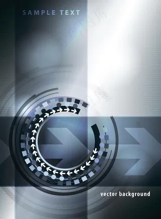 动感箭头圈圈科技背景图片