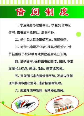 借阅制度图片
