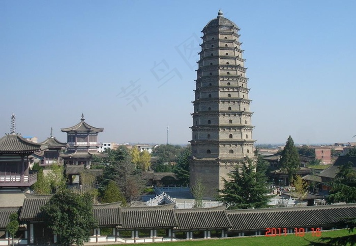 法门寺 寺院塔图片