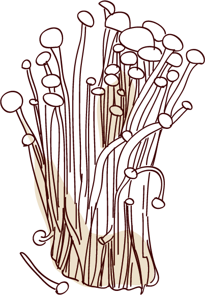 金针菇菌类食物png素材