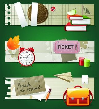 学习用品横幅图片