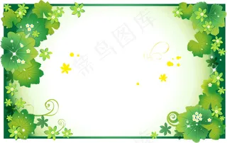 绿叶边框