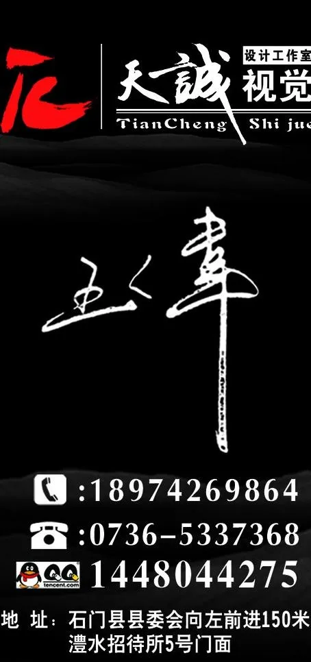 天诚视觉传媒 名片设计图片psd模版下载