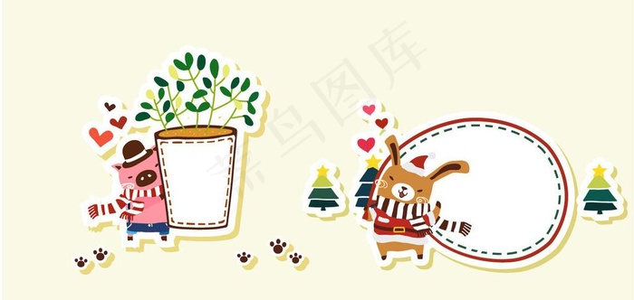 卡通图片ai矢量模版下载