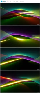 动感炫彩线条开场视频