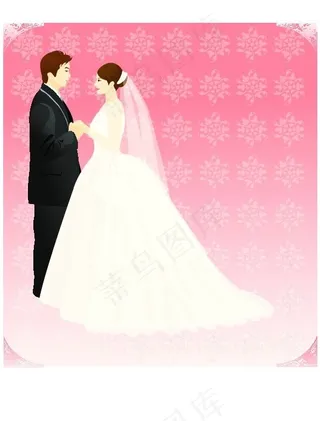 矢量婚礼人物042