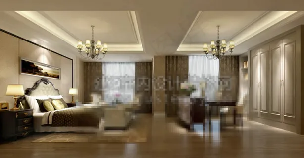 简约现代风格主卧效果图图片