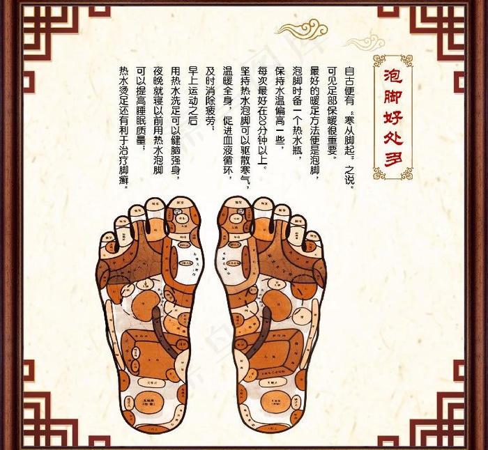 相框国画图片psd模版下载