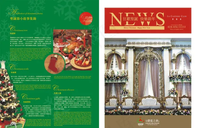 房地产圣诞节DM单cdr矢量模版下载