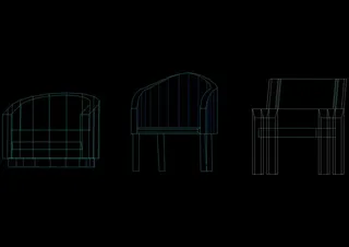 装潢设计沙发cad图块