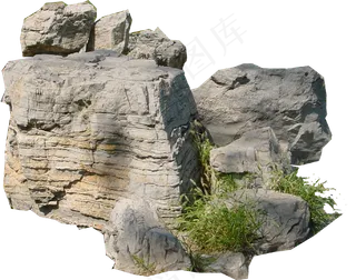 百款透明园林景观假山石头PNG素材