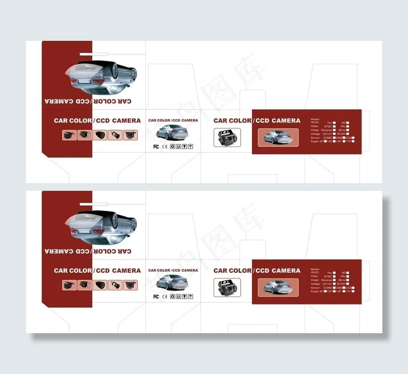 摄像头包装图片cdr矢量模版下载