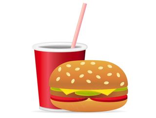 卡通快餐食品矢量素材2
