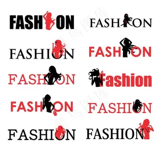 时尚女性剪影图片