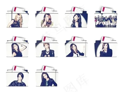 明星美女文件夹图标