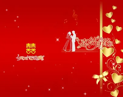 喜结良缘浪漫爱情请帖创意宣传设计