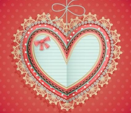 valentine39s天心形标签...ai矢量模版下载