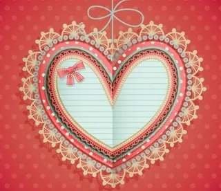 valentine39s天心形标签...