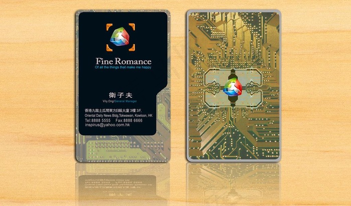 弧角名片图片psd模版下载