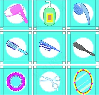 理发美发店用品图片