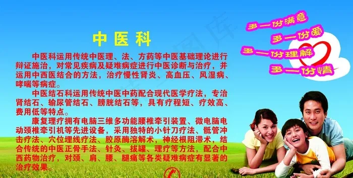 医院中医科宣传广告图片psd模版下载