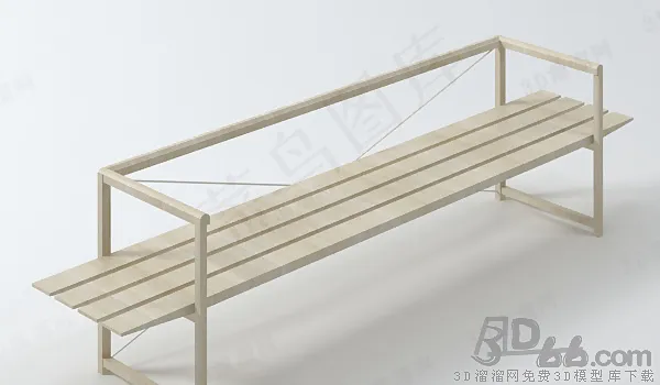 3D公共排椅模型