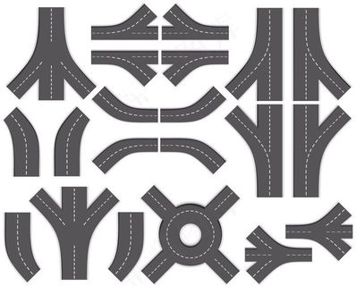 现实04公路——矢量素材高速路的现...