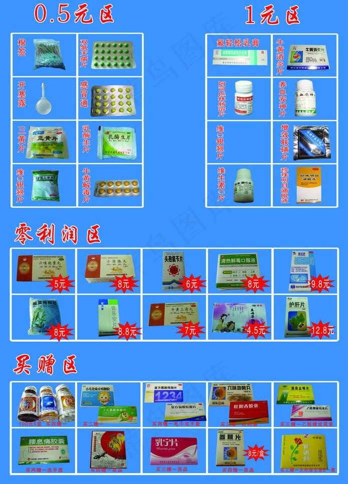 药店宣传单图片psd模版下载